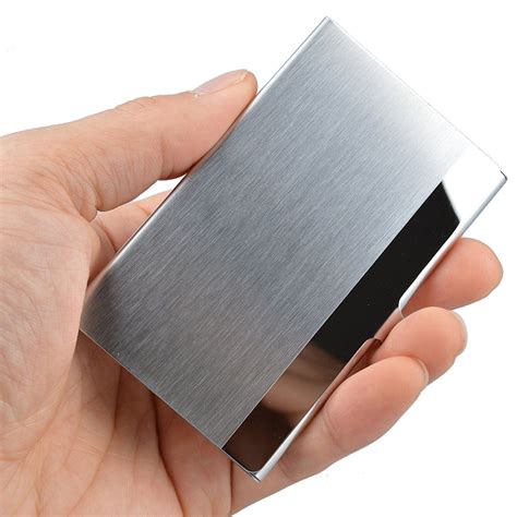 metal gift box card holder|stainless steel card holder.